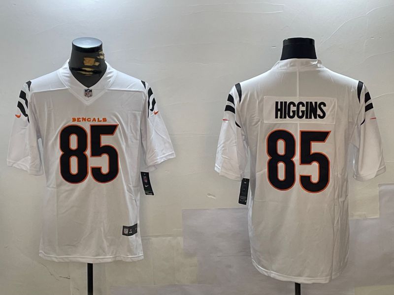 Men Cincinnati Bengals #85 Higgins White Second generation 2024 Nike Limited NFL Jersey style 2->cincinnati bengals->NFL Jersey